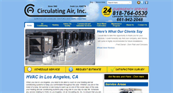 Desktop Screenshot of circulatingair.com